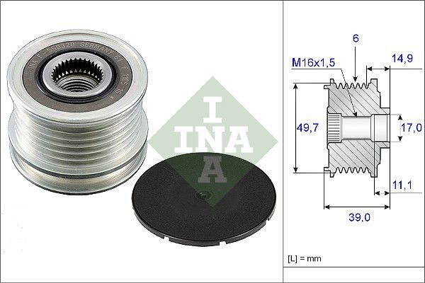 Муфта генератора SCHAEFFLER INA 535005010 - zapix