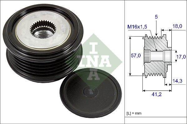 Муфта генератора SCHAEFFLER INA 535024810 - zapix