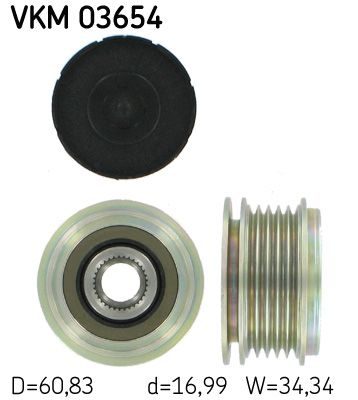 Муфта генератора SKF VKM03654 - zapix