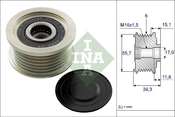 Муфта генератора SCHAEFFLER INA 535024910 - zapix