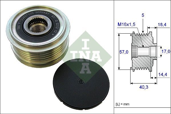 Муфта генератора SCHAEFFLER INA 535018710 - zapix