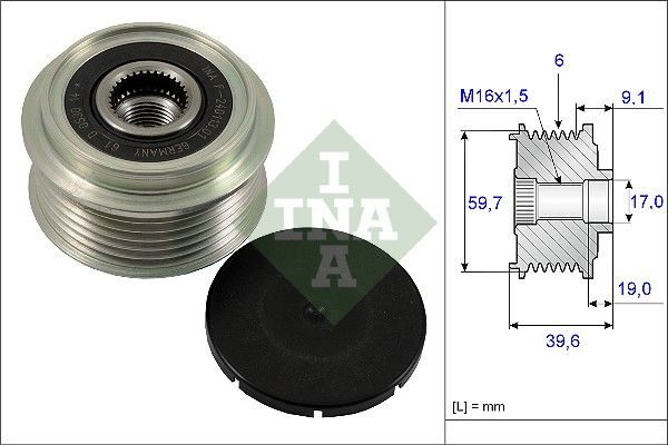 Муфта генератора SCHAEFFLER INA 535006510 - zapix