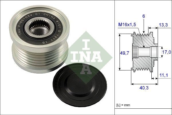Муфта генератора SCHAEFFLER INA 535009310 - zapix