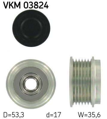 Муфта генератора SKF VKM03824 - zapix