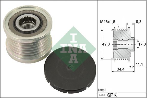 Муфта генератора SCHAEFFLER INA 535007510 - zapix