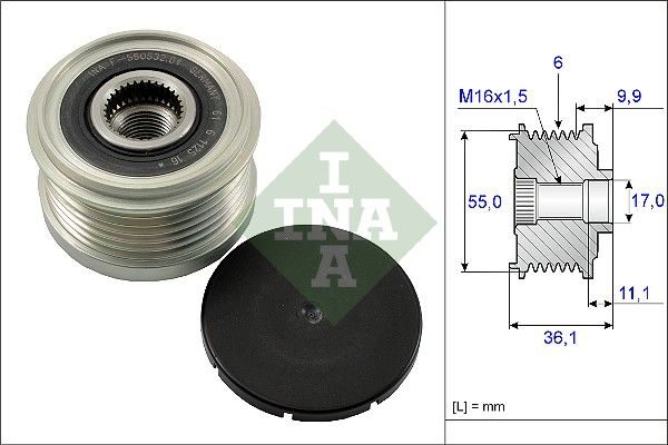 Муфта генератора SCHAEFFLER INA 535010310 - zapix