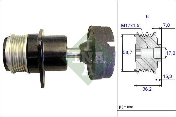 Муфта генератора SCHAEFFLER INA 535015710 - zapix