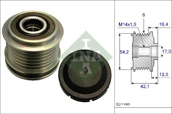 Муфта генератора SCHAEFFLER INA 535018110 - zapix