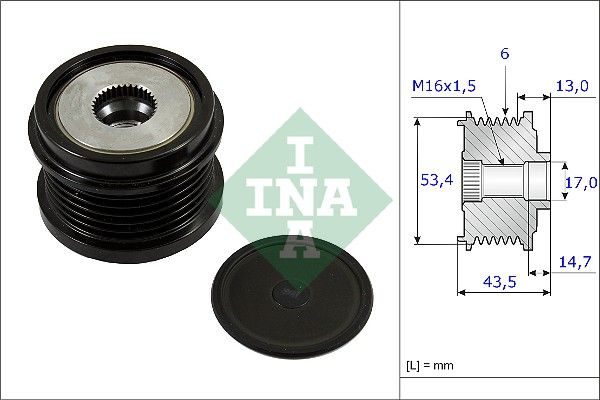 Муфта генератора SCHAEFFLER INA 535023710 - zapix