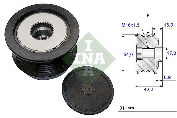 Муфта генератора SCHAEFFLER INA 535018810 - zapix
