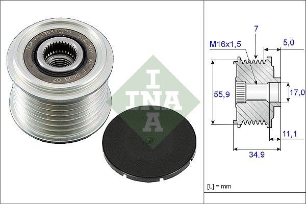 Муфта генератора SCHAEFFLER INA 535008310 - zapix