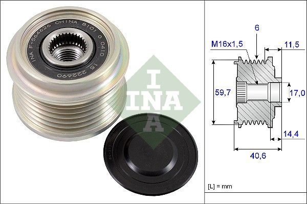 Муфта генератора SCHAEFFLER INA 535022710 - zapix