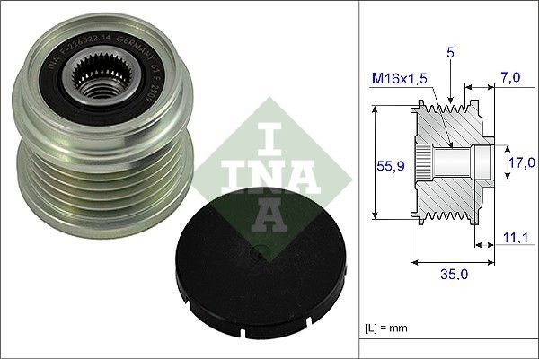Муфта генератора SCHAEFFLER INA 535000810 - zapix