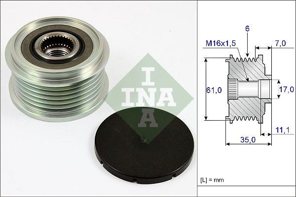 Муфта генератора SCHAEFFLER INA 535002210 - zapix