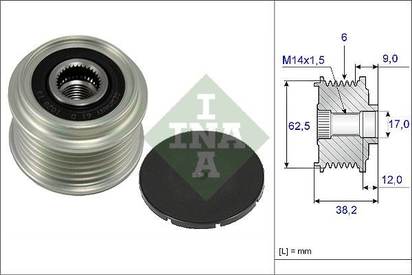 Муфта генератора SCHAEFFLER INA 535021910 - zapix