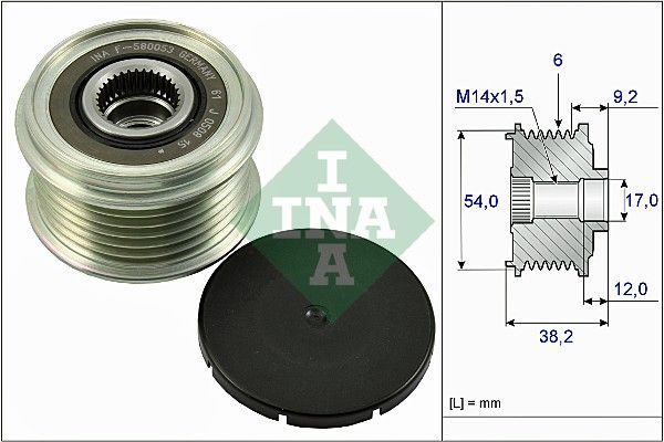Муфта генератора SCHAEFFLER INA 535026310 - zapix