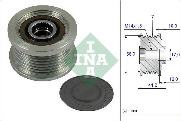 Муфта генератора SCHAEFFLER INA 535023210 - zapix