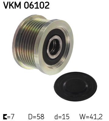 Муфта генератора SKF VKM06102 - zapix