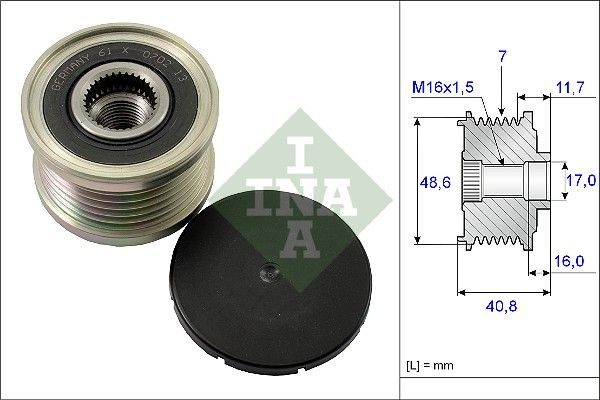 Муфта генератора SCHAEFFLER INA 535008010 - zapix