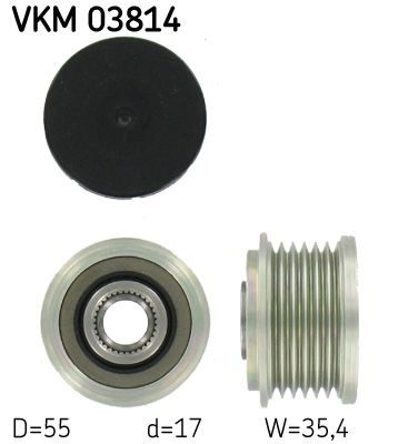 Муфта генератора SKF VKM03814 - zapix