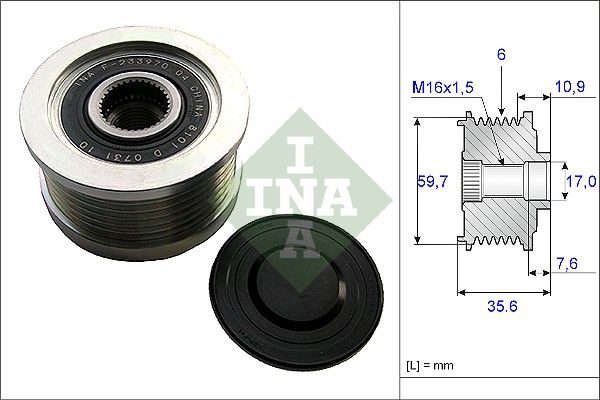 Муфта генератора SCHAEFFLER INA 535004610 - zapix