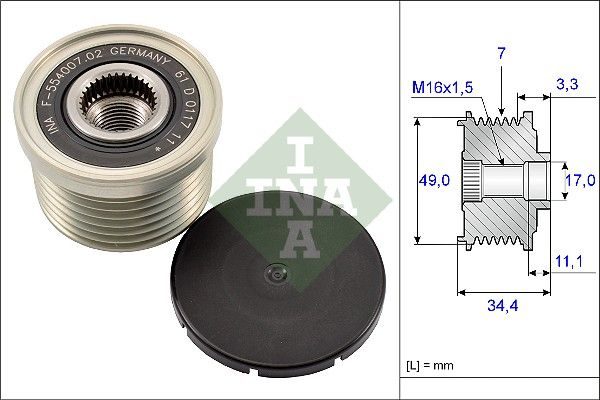Муфта генератора SCHAEFFLER INA 535016410 - zapix