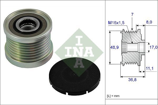 Муфта генератора SCHAEFFLER INA 535008110 - zapix