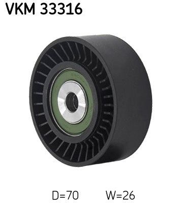 Обвідний ролик ременя приводного SKF VKM33316 - zapix