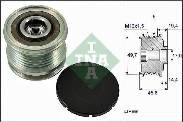 Муфта генератора SCHAEFFLER INA 535016810 - zapix