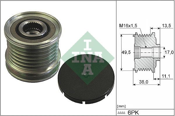 Муфта генератора SCHAEFFLER INA 535016610 - zapix
