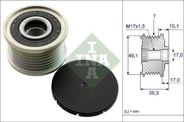 Муфта генератора SCHAEFFLER INA 535015310 - zapix