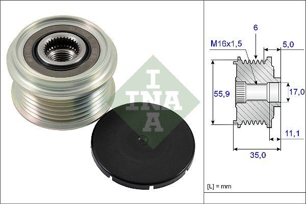 Муфта генератора SCHAEFFLER INA 535022210 - zapix