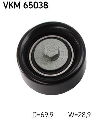 Обвідний ролик ременя приводного SKF VKM65038 - zapix