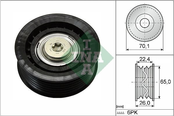 Обвідний ролик ременя приводного SCHAEFFLER INA 532047110 - zapix