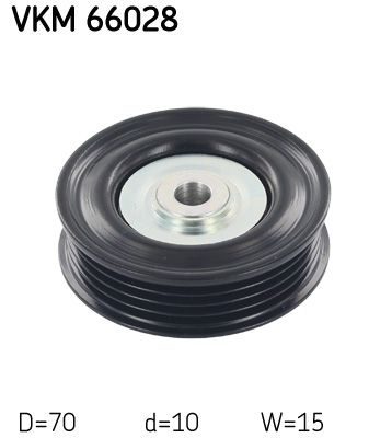 Обвідний ролик ременя приводного SKF VKM66028 - zapix