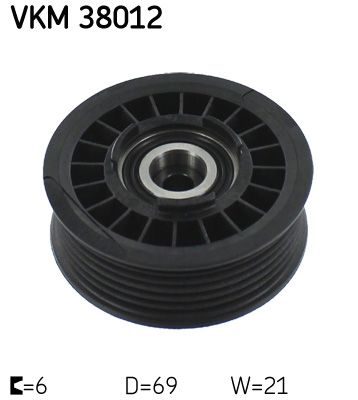 Обвідний ролик ременя приводного SKF VKM38012 - zapix