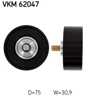 Обвідний ролик ременя приводного SKF VKM62047 - zapix