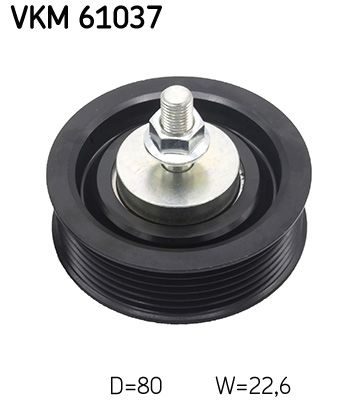 Обвідний ролик ременя приводного SKF VKM61037 - zapix