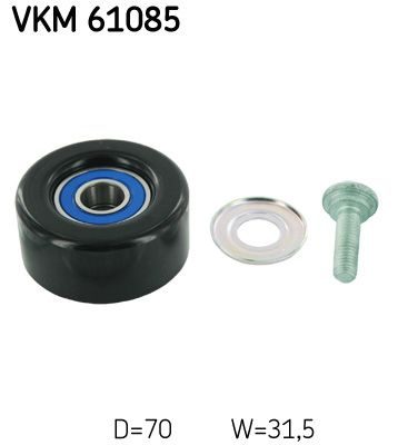 Обвідний ролик ременя приводного SKF VKM61085 - zapix