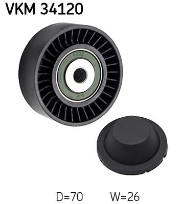 Обвідний ролик ременя приводного SKF VKM34120 - zapix