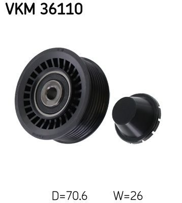 Обвідний ролик ременя приводного SKF VKM36110 - zapix