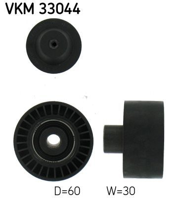 Обвідний ролик ременя приводного SKF VKM33044 - zapix