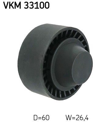 Обвідний ролик ременя приводного SKF VKM33100 - zapix