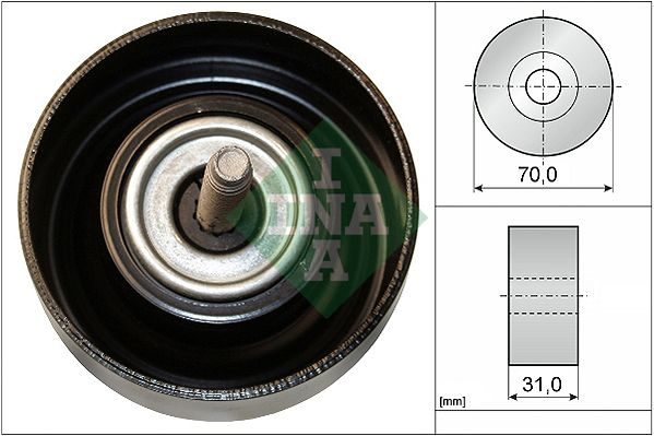 Обвідний ролик ременя приводного SCHAEFFLER INA 532061410 - zapix