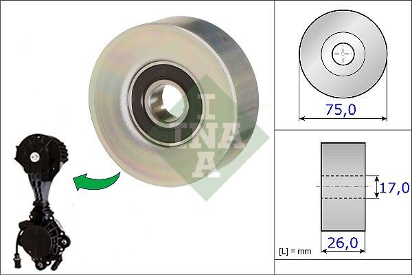 Обвідний ролик ременя приводного SCHAEFFLER INA 532067610 - zapix