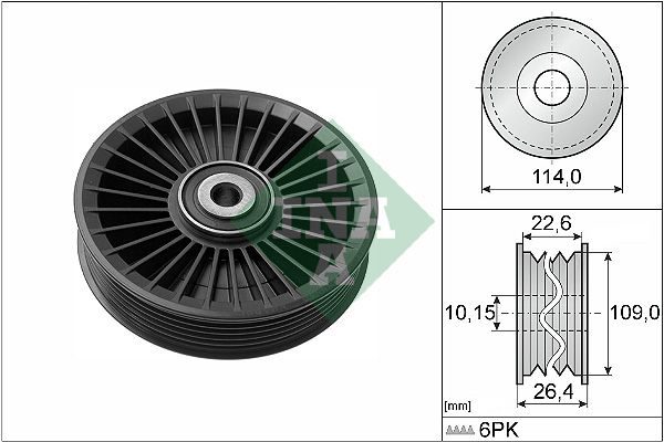 Обвідний ролик ременя приводного SCHAEFFLER INA 532010810 - zapix