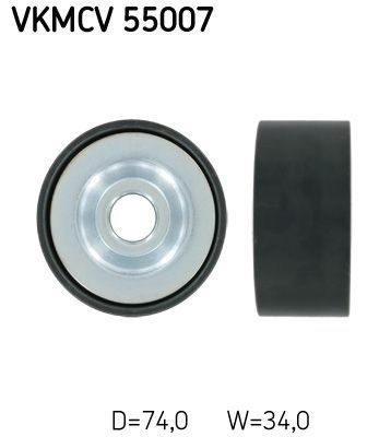 Обвідний ролик ременя приводного SKF VKMCV55007 - zapix