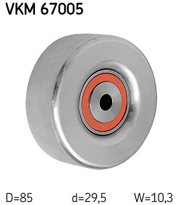 Обвідний ролик ременя приводного SKF VKM67005 - zapix