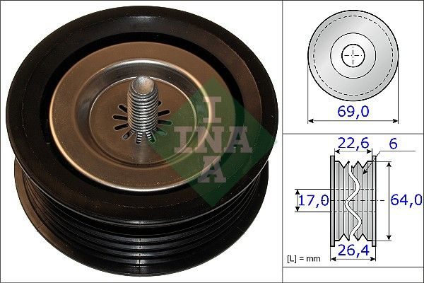 Обвідний ролик ременя приводного SCHAEFFLER INA 532067110 - zapix