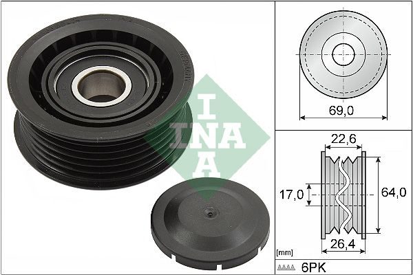 Обвідний ролик ременя приводного SCHAEFFLER INA 532016010 - zapix